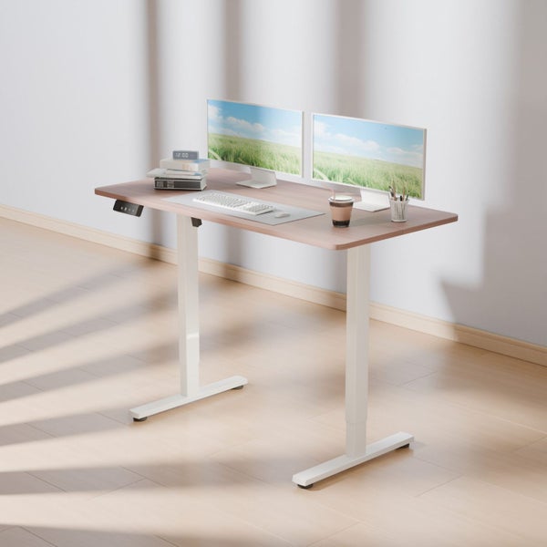 Electra Ergo Single Motor Sit Stand Desk Walnut 1.4m Carousel 1