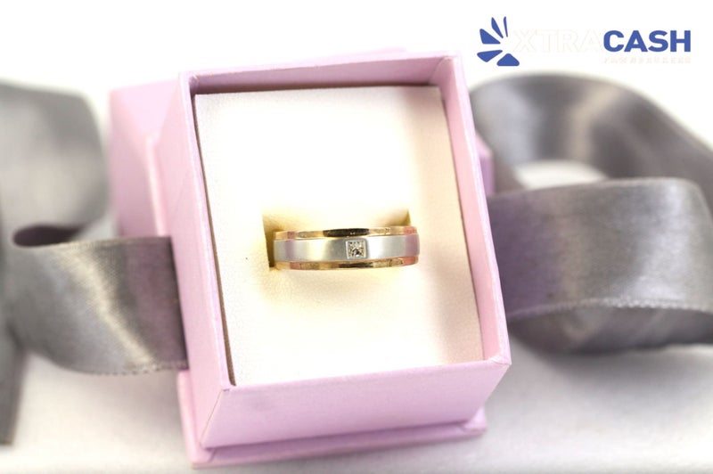 Michael Hill 10ct Yellow Gold Diamond Men's Ring In Box Carousel 1