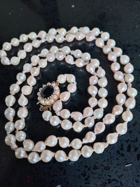 Estate Sale - Stamped - Pearl Necklace Carousel 1