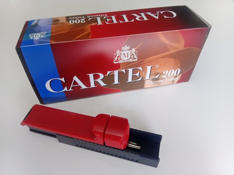 CARTEL Empty Cigarettes Tubes + Filling Machine Carousel 1