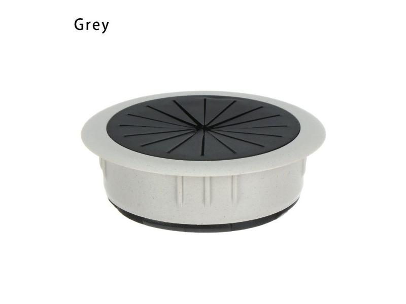 Desk Cord Grommet ABS Cable Hole Cover Wire Organizer Cable Pass Through Round Carousel 1