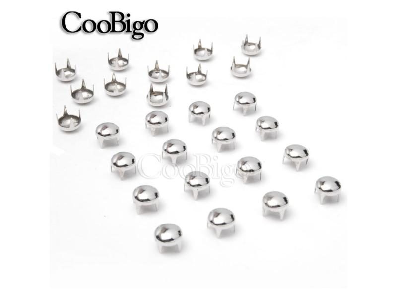 200pcs 6mm Round Decorative Rivets Leather Studs Nailhead Bead Spikes For Carousel 1