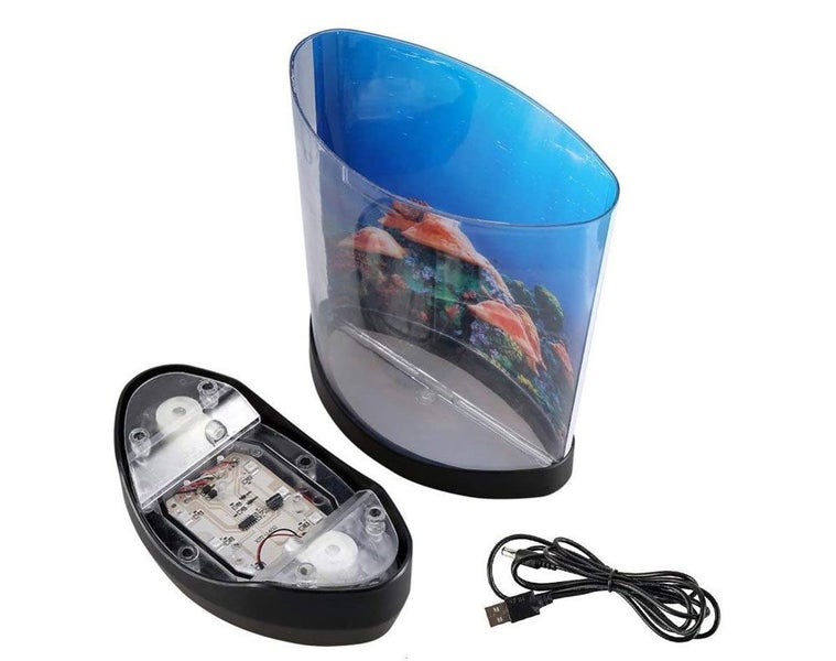 LED Jellyfish Lava Lamp, USB Jellyfish Lamp Electric Aquarium Tank Mood Night Carousel 5