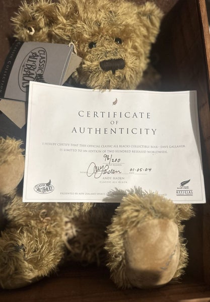 All Black Bear with Certificate of Authenticity. Comes in a Box Carousel 2