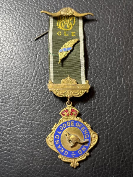 Grand Lodge of England 1st Degree medal 1939 Woolston Carousel 1