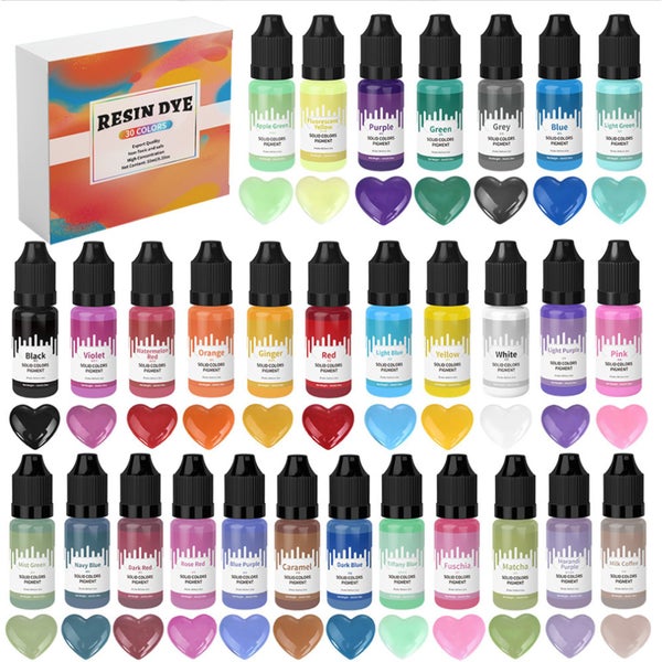 Epoxy Resin Pigment Art Ink Liquid Soild Colorant Dye 30 Colours Carousel 2