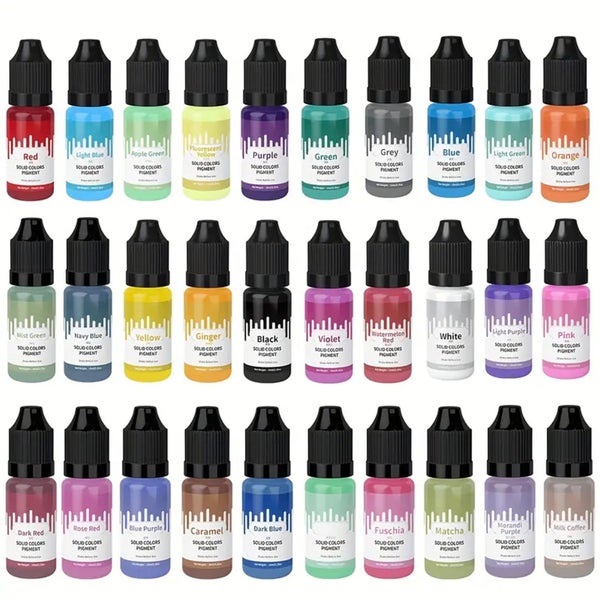 Epoxy Resin Pigment Art Ink Liquid Soild Colorant Dye 30 Colours Carousel 1