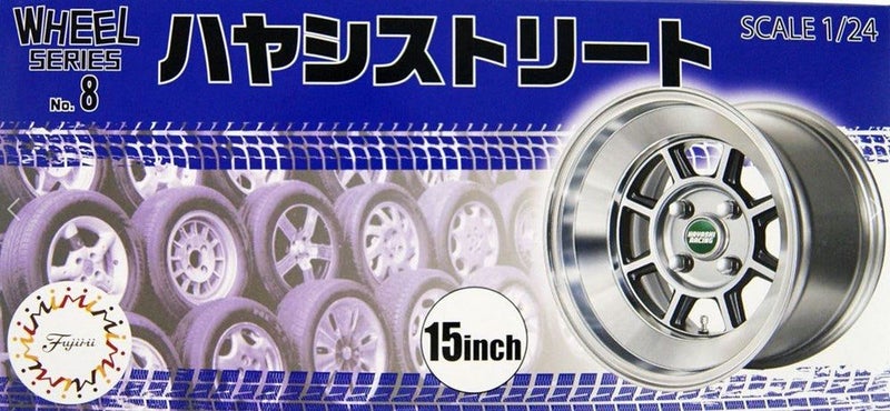 Fujimi 193496 1/24 W&T set: 15" Hayashi Stre Carousel 1
