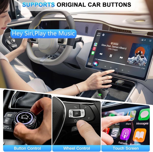 New Wireless Apple Carplay Android Auto Adapter64157513712129111