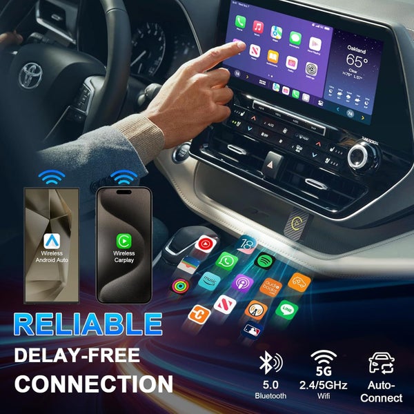 New Wireless Apple Carplay Android Auto Adapter64157513712129114