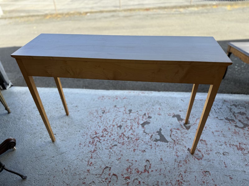 A Quality Solid Maple Slimline Console or Hallway Table Carousel 20