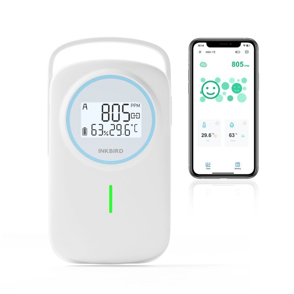 Bluetooth Air Quality Monitor INKBIRD IAM-T2 Carousel 1