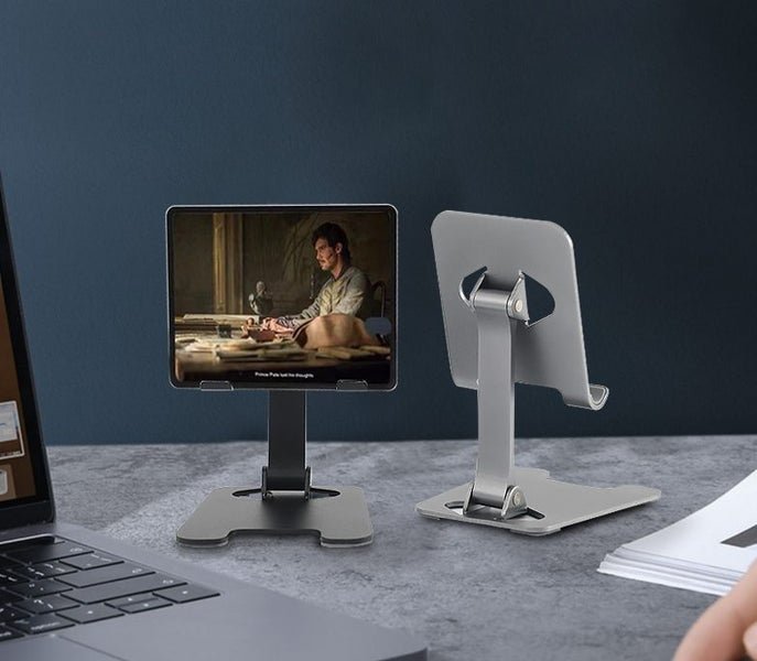 Mobile Phone Tablet Stand Metal Foldable Carousel 1