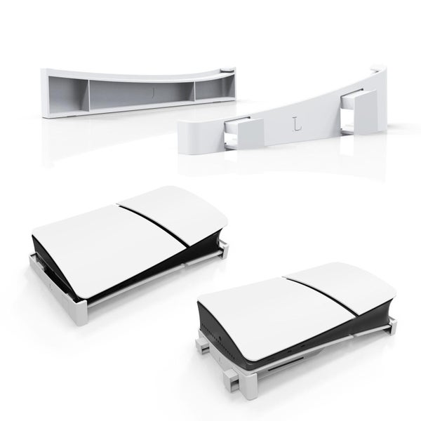 Ps5 Slim Console Horizontal Placement Stand Digital Optical Drive Version White Carousel 1