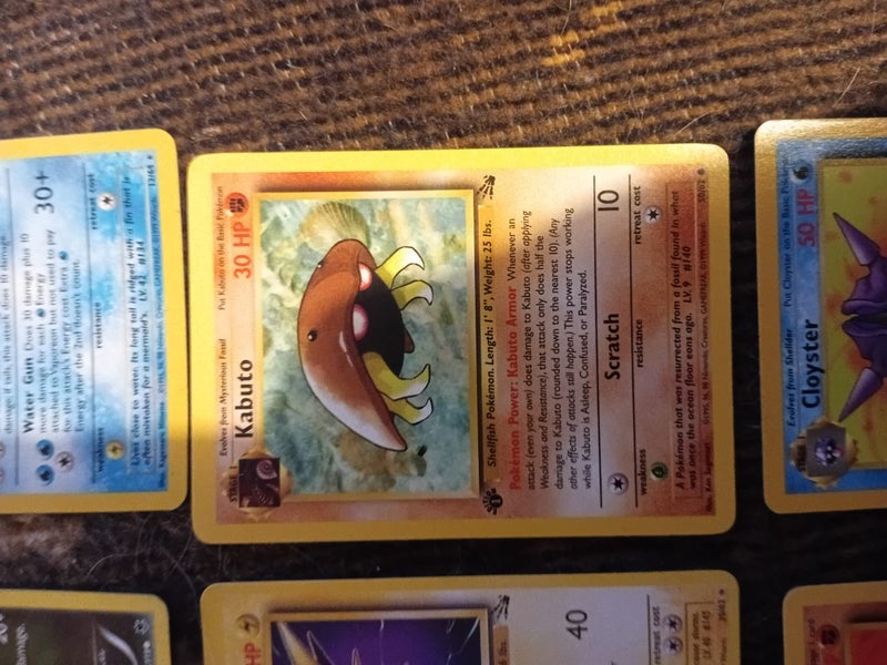 Pokémon 1st Edition 4 for $200 Carousel 4