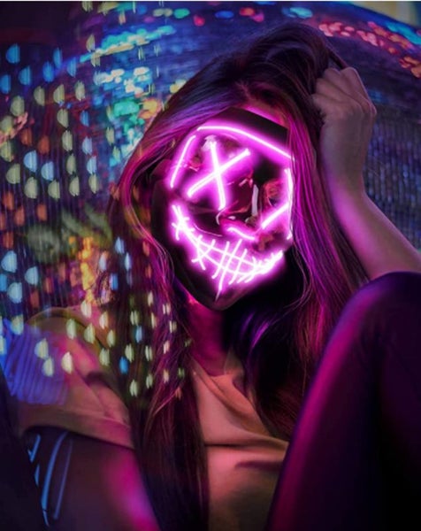 Glow LED Party Costume Mask Halloween Masks Carousel 16