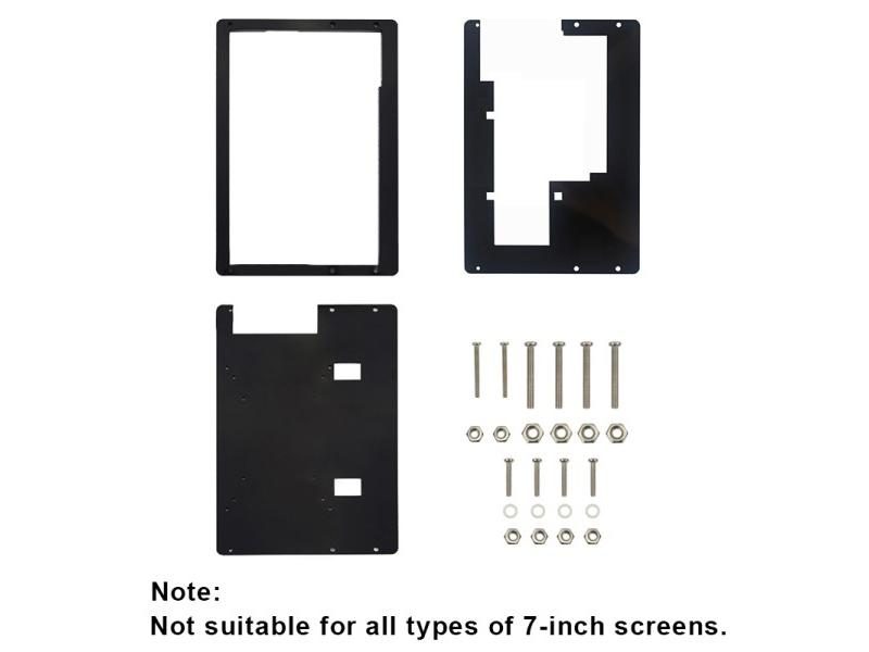 Raspberry Pi 4 Touch Screen 7 Inch Display Holder Case Black Monitor Bracket Carousel 1