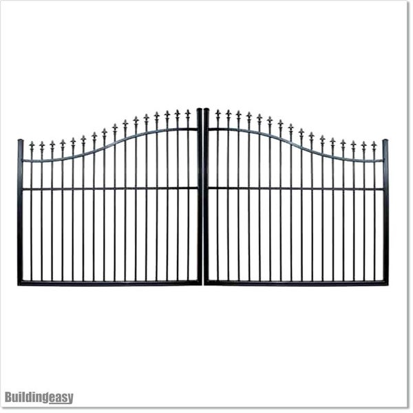 Aluminium Double Swing Driveway Gate 3M X 1.8M Carousel 1