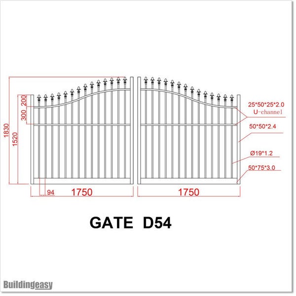Complete Aluminium Driveway Gate 3.5M X 1.8M Carousel 2