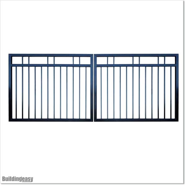 Aluminium Double Swing Gate 3M X 1.4M with Hinges Carousel 1
