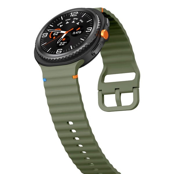 Samsung Galaxy Watch 8 Classic 46mm Silicone Sport Watch Band (Pine Green) Carousel 1