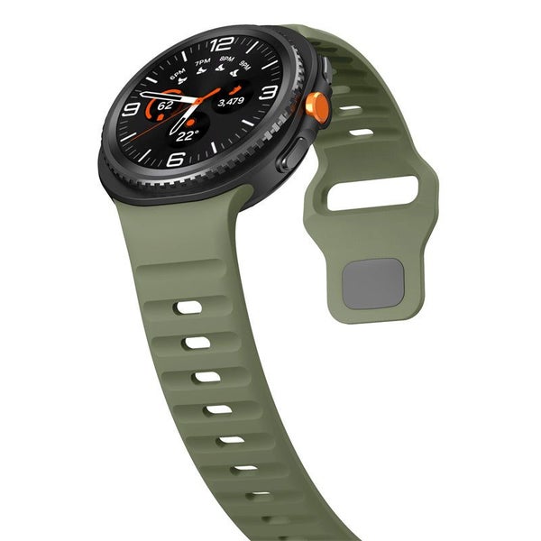 Samsung Galaxy Watch 8 Classic 46mm Silicone Wristband Sport Strap-Army Green Carousel 1