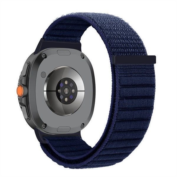 Samsung Galaxy Watch 8 40mm 44mm Nylon Bands Sport Solo Loop Straps-Dark Blue Carousel 2