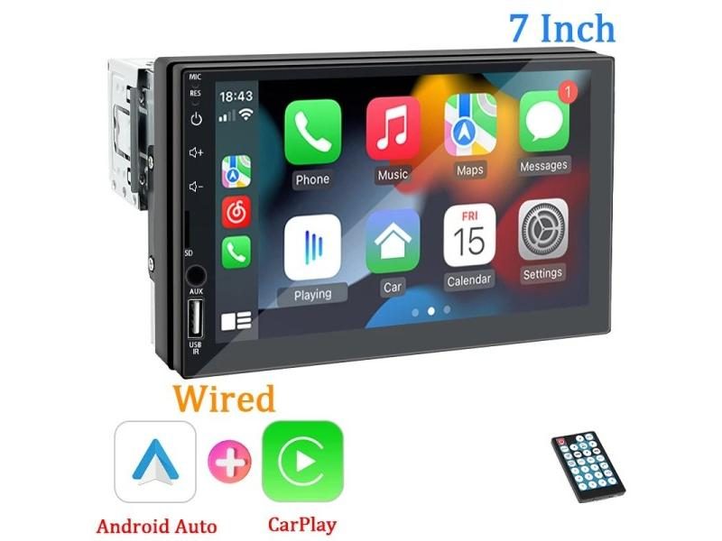 Hippcron 7inch Car Radio 1 Din CarPlay Android Auto Universal MP5 Player Auto Carousel 1