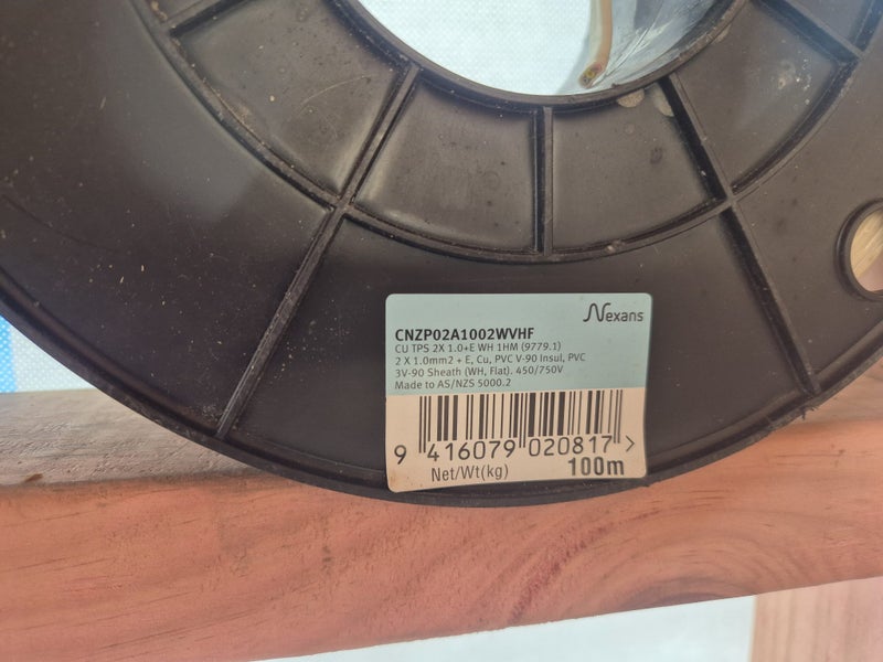 Electrical cable, 1mm & 1.5mm tps drums. Carousel 3