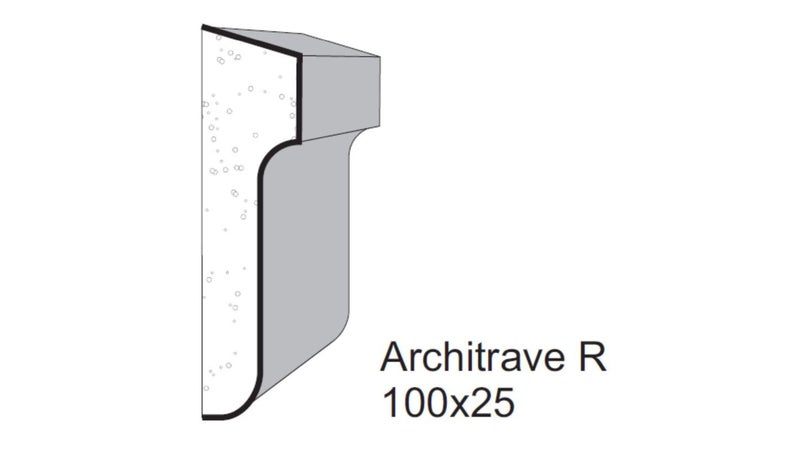 Lightweight exterior plastered moulding – Architrave R (100 × 25 mm) Carousel 2