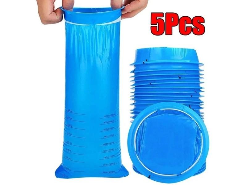 5-50Pcs 1000ML Portable Travel Car/Airplane Motion Sickness Cleaning Bag Carousel 1