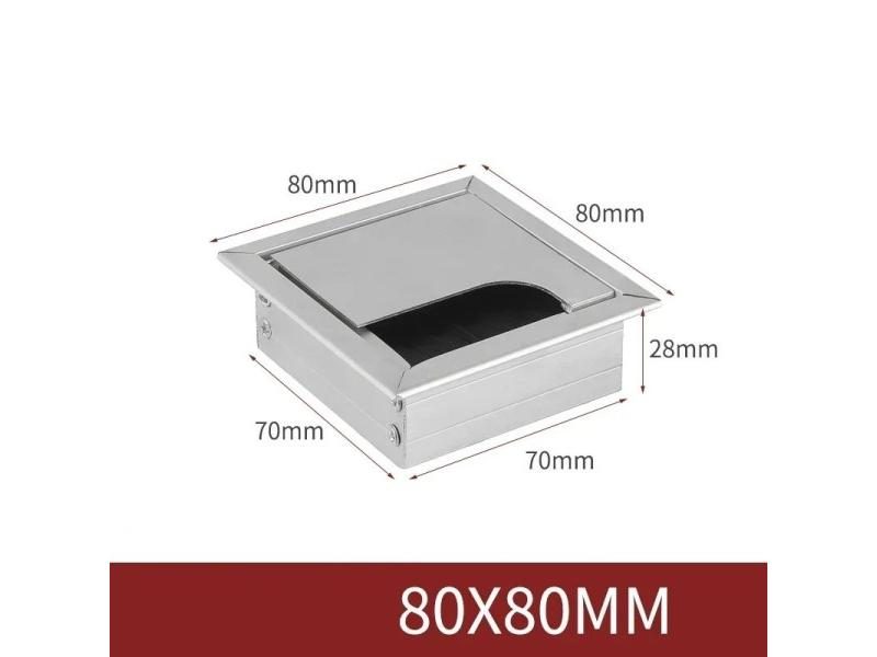 Aluminum Alloy Table Line Hole Cover Desk Outlet Desktop Hole Wire Decoration Carousel 1