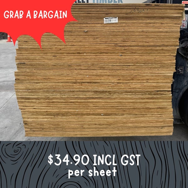 7mm PLYWOOD H3.2 SECONDS F8 TREATED 2.4x1.2m**PRICE SMASH**64585910500738112