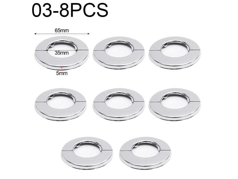 8/1Pcs Stainless Steel Faucet Decorative Covers Shower Water Pipe Wall Hole Carousel 1