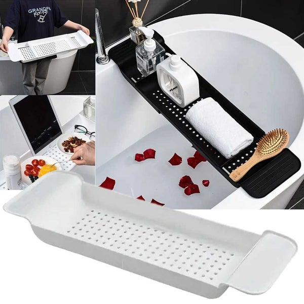 Bathtub Caddy Tray Bathroom Shelf Organizer Rack *Local Buy* Carousel 1