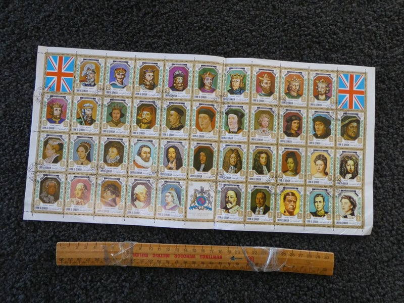 Britain King & Queens sheet-$1res Carousel 1