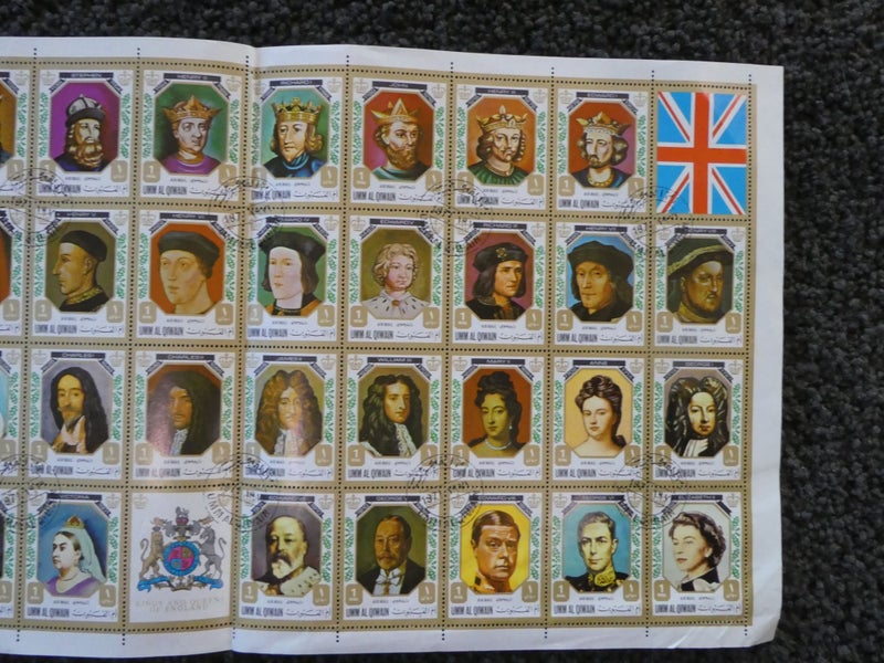 Britain King & Queens sheet-$1res Carousel 2
