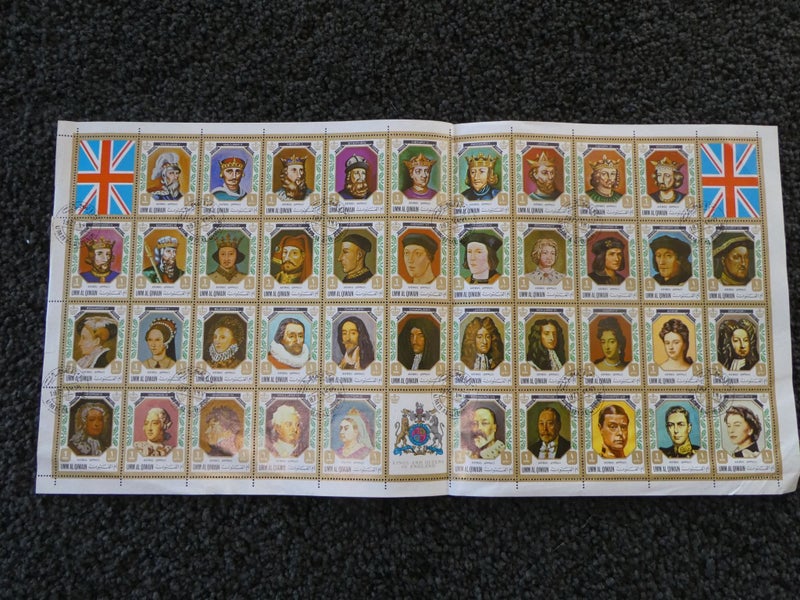 Britain King & Queens sheet-$1res Carousel 5