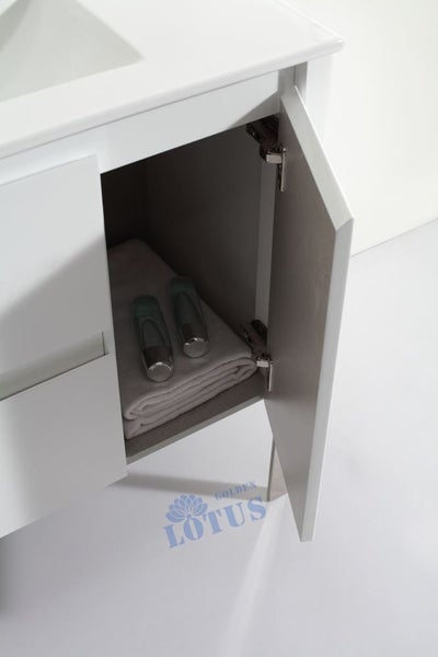 Vanity AVS900 -- White Plywood Vanity 900mm Carousel 6