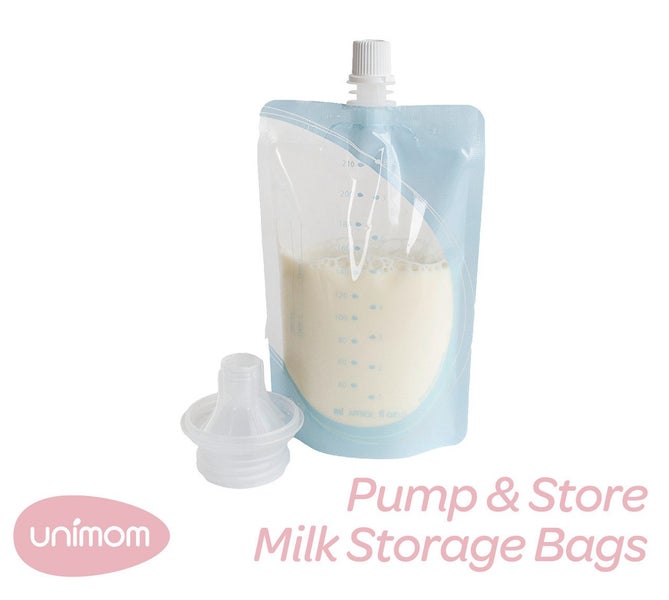Unimom Pump & Store Breast Milk Storage Bags 20pk Carousel 10