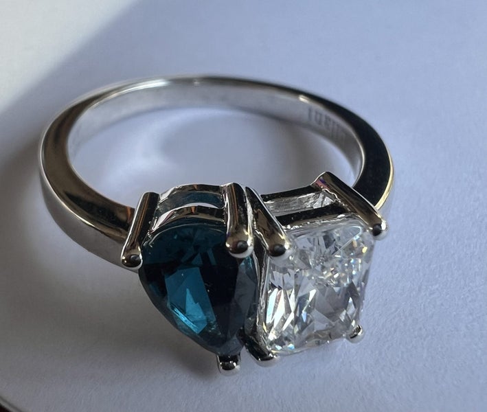 New Sterling Silver & CZ Ring #V138 Carousel 1
