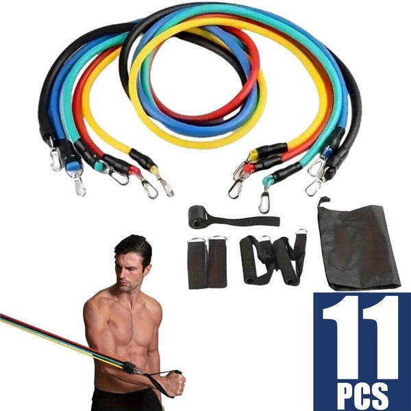 11Pcs Multi-Functional Resistance Band Set Home Gym *Local STOCK NOW* Carousel 1