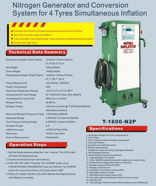 TYRE NITROGEN MACHINE Carousel 1