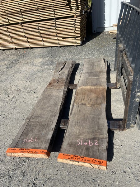 Kiln-Dried Solid Black Maire Slab – Final Clearance Carousel 1