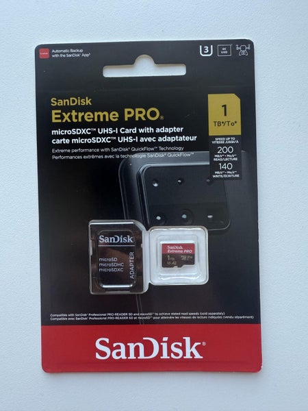 SanDisk Extreme Pro Micro SDXC Memory Card 1TB63617602045186118