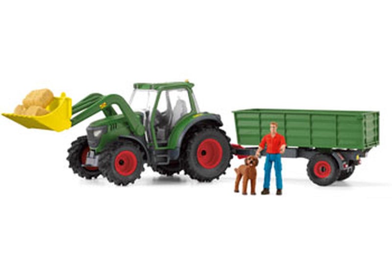 Schleich Tractor with Trailer Carousel 1