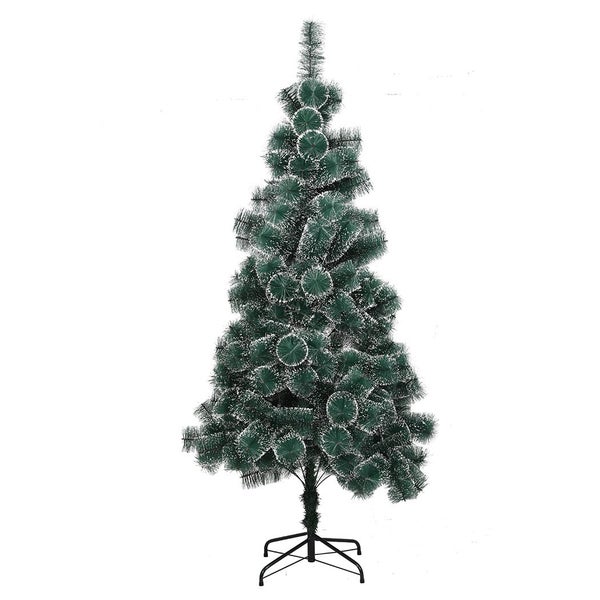Santaco 1.8m Snow Flocked Christmas Tree Artificial Indoor Outdoor Xmas Decor Carousel 1