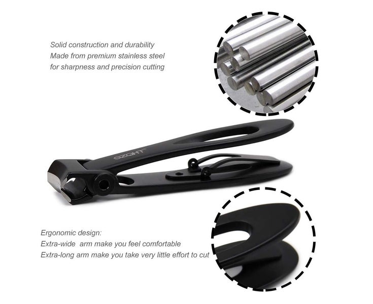 Extra Wide Jaw Opening Nail Clippers for Thick Nails Cutter for Ingrown Toena Carousel 2