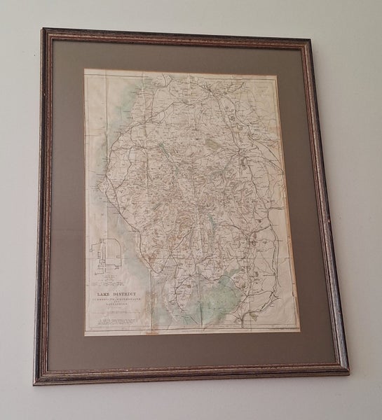 +++ VINTAGE " W. HUGHES " MAP +++ Carousel 1