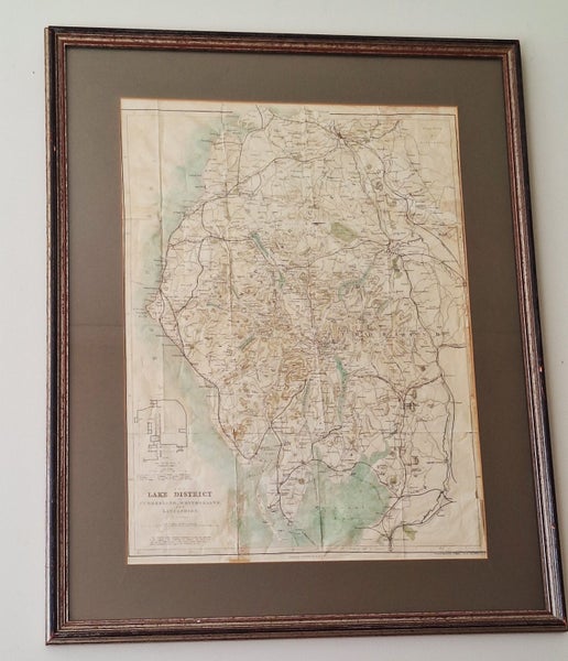 +++ VINTAGE " W. HUGHES " MAP +++ Carousel 1